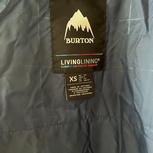 Burton Living Lining Ski Jacket, Navy Blue, Women's XS ($50 OBO) - Picture 8 of 9